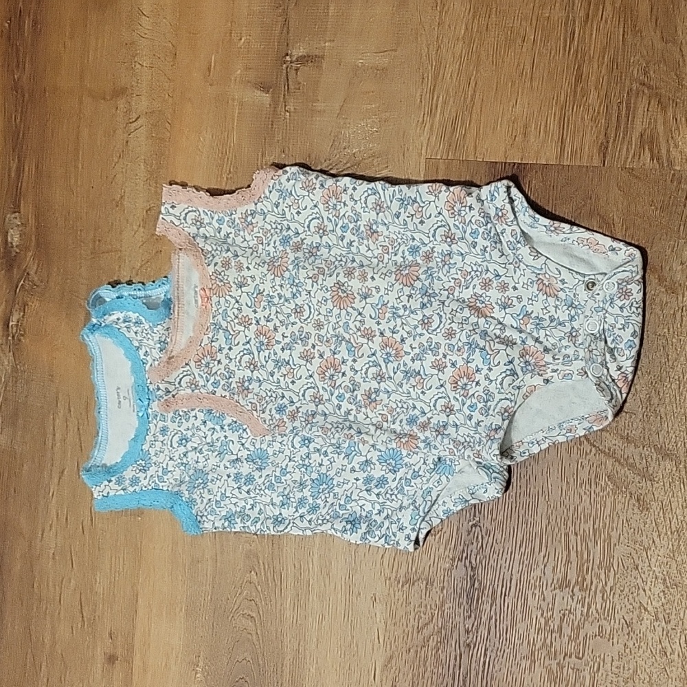 9 month floral tank top bodysuit bundle
